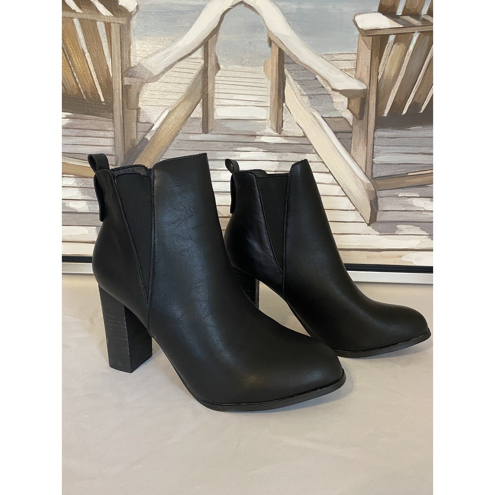 Womens Chase Chloe Shoes Black Wedge Heel Heels Ankle Boots Size 9 NEW NWT NIB